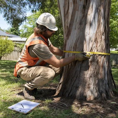 Measuring tree trunk diameter for Mackay Regional Council permit