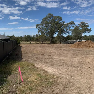 After: Cleared a building pad on a Rural View block, Mackay