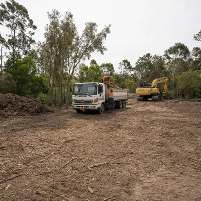 Land Clearing in Mackay. Residential and acreage clearing across Mackay. Tropical regrowth removal, on-site mulching and site preparation before builds and landscaping.